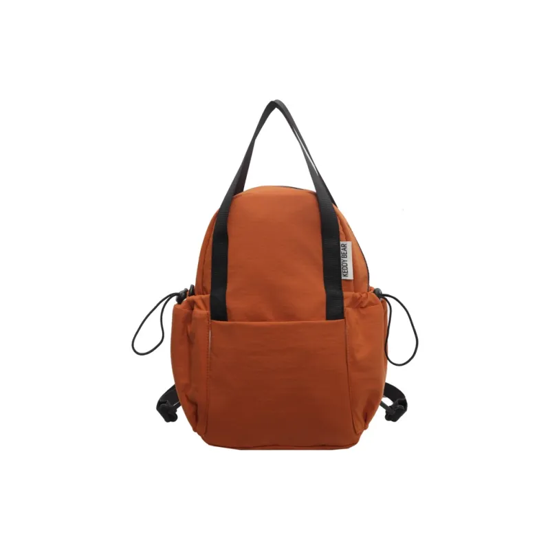 Yalu Fabric Backpack Women's Black/Ecru/Green/Orange-18