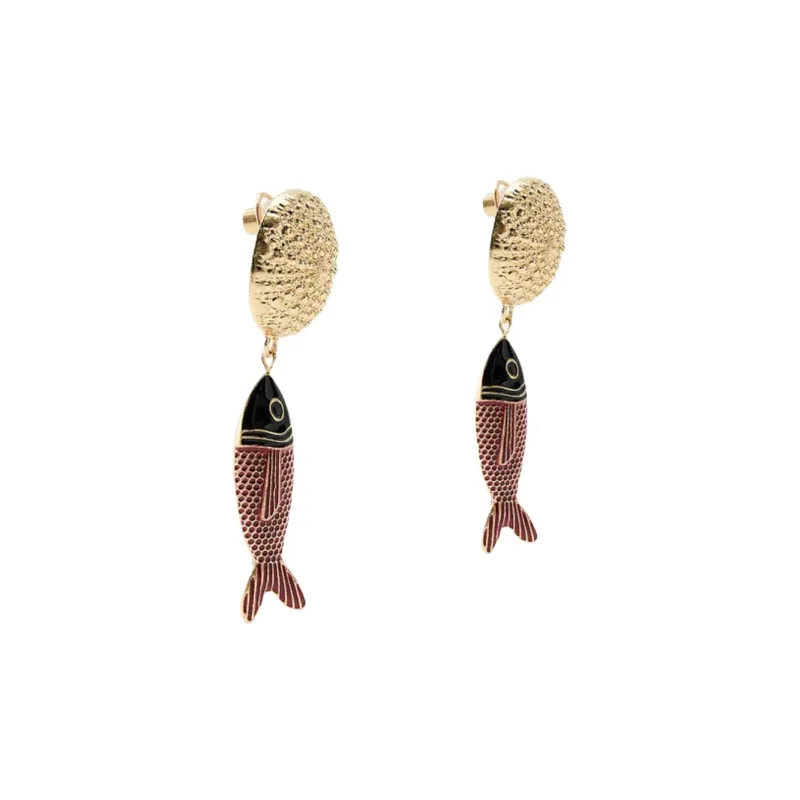 ZARA Metal Earrings Women's Gold-1