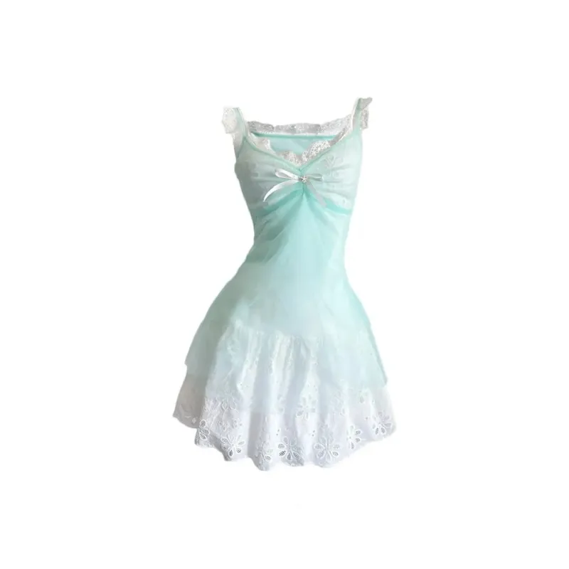 Fashion Comfortable Sea Salt Elf Style Vacation Skirt Set Women's-0