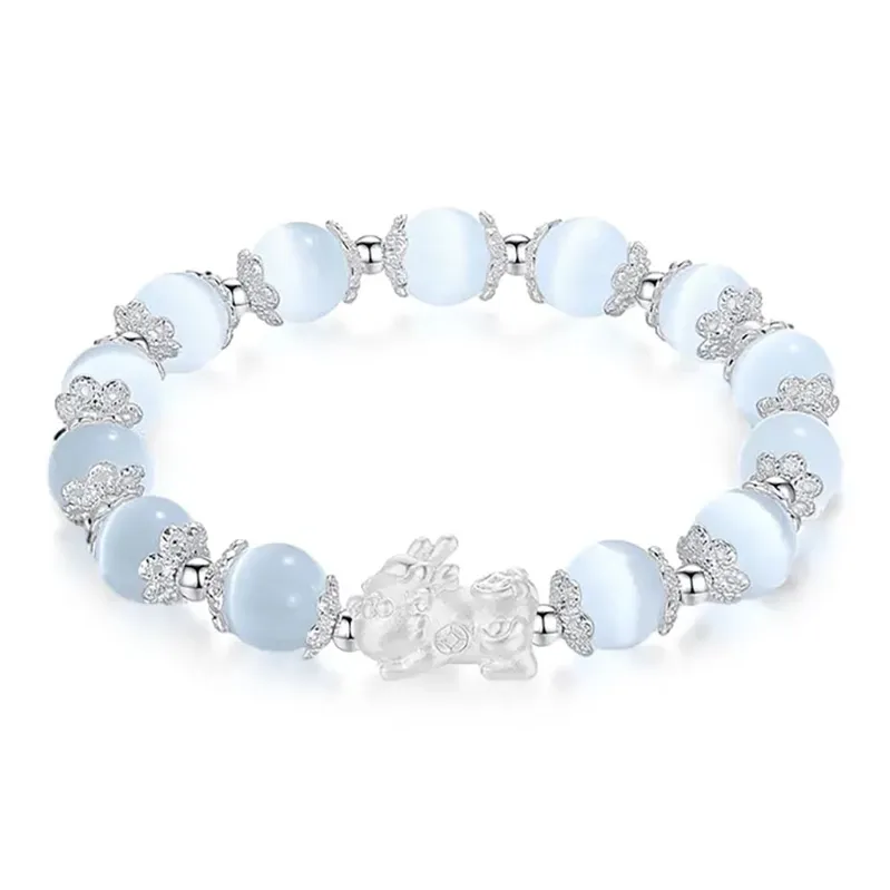 LUCA Sterling Silver Bracelets Unisex-6