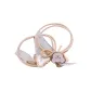 Ribbon Bear Head Korean Style Hair Tie 1 Pack (Beige)