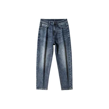 SNOW FLYING Jeans Men Vintage Blue