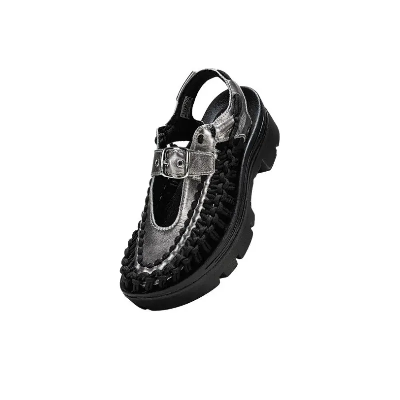 KEEN Anti Slip Wear Resistant River Trekking Shoes Unisex Black-3