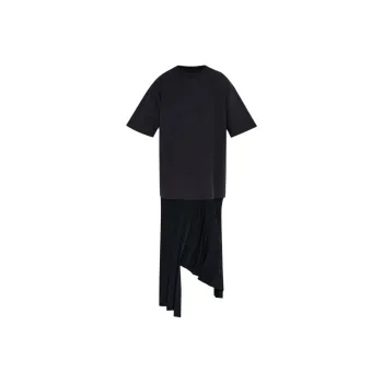 Balenciaga Short Sleeved Dress Regular Fit Women's Black