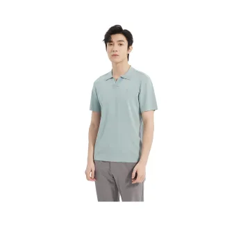 LESS IS MORE Polo Shirts Men Dark Blue Green 25XTX9771S