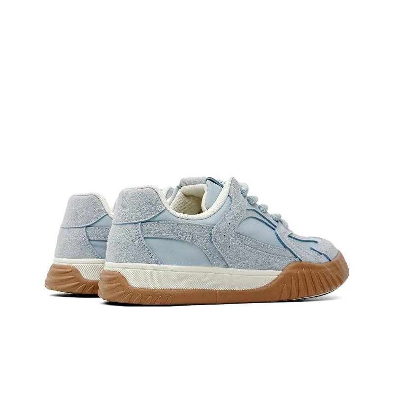 Mengsai Cushioning, Wear Resistant Low Top Skateboard Shoes Men's Light Blue-5