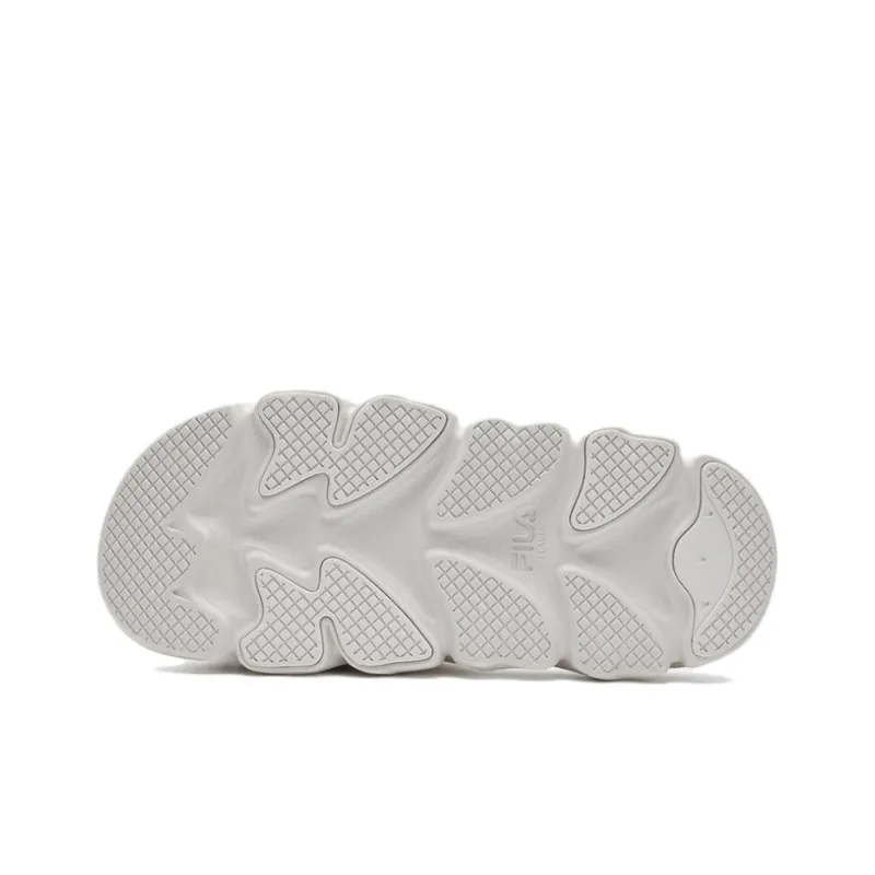FILA Slippers Slip Resistant Abrasion Resistant Slide Slippers Men's White-4