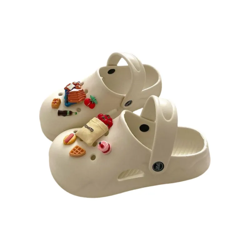 JINGEYU Women's Summer Platform Height Increasing Slippers-2