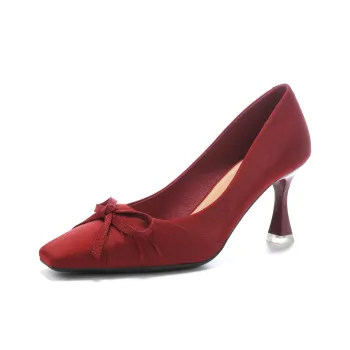 Beijiani Slim Heel High Heels 7CM Women's