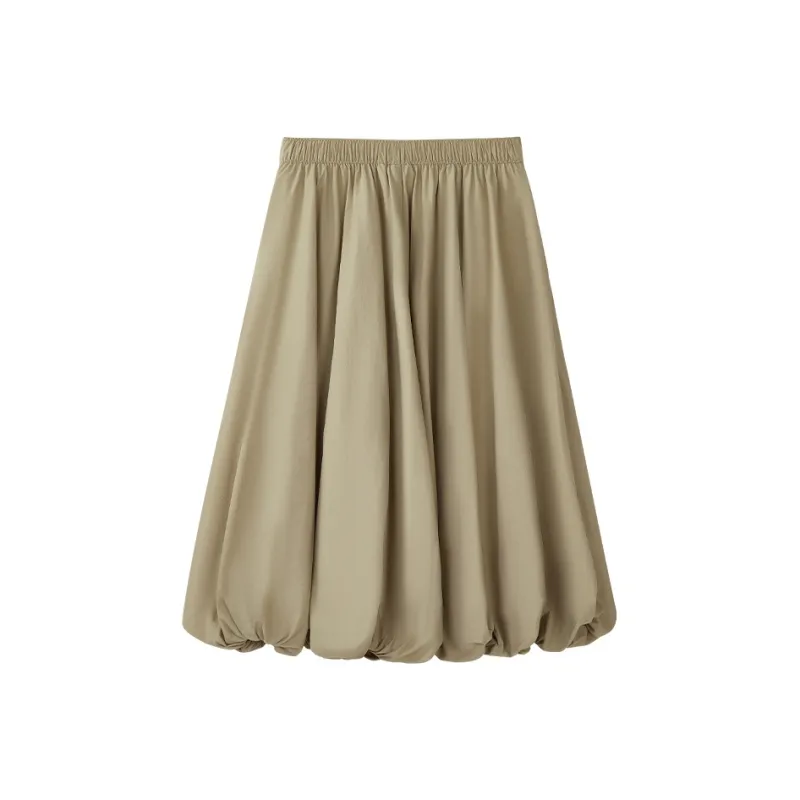 FILA FUSION Casual Short Skirts Women's Oil Painting Khaki DK-1