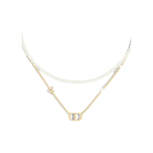 DIOR Metal Necklaces Women's Gold