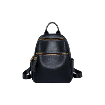 ZOOLER Top Grain Cow Leather Backpack Women's Black/Jasper