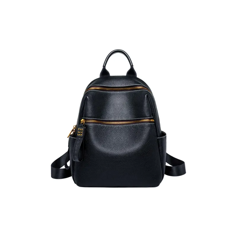 ZOOLER Top Grain Cow Leather Backpack Women's Black/Jasper-0