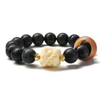 Abby's Wonderland Bodhi Root # Good Luck, Buddhist Beaded Bracelet Unisex