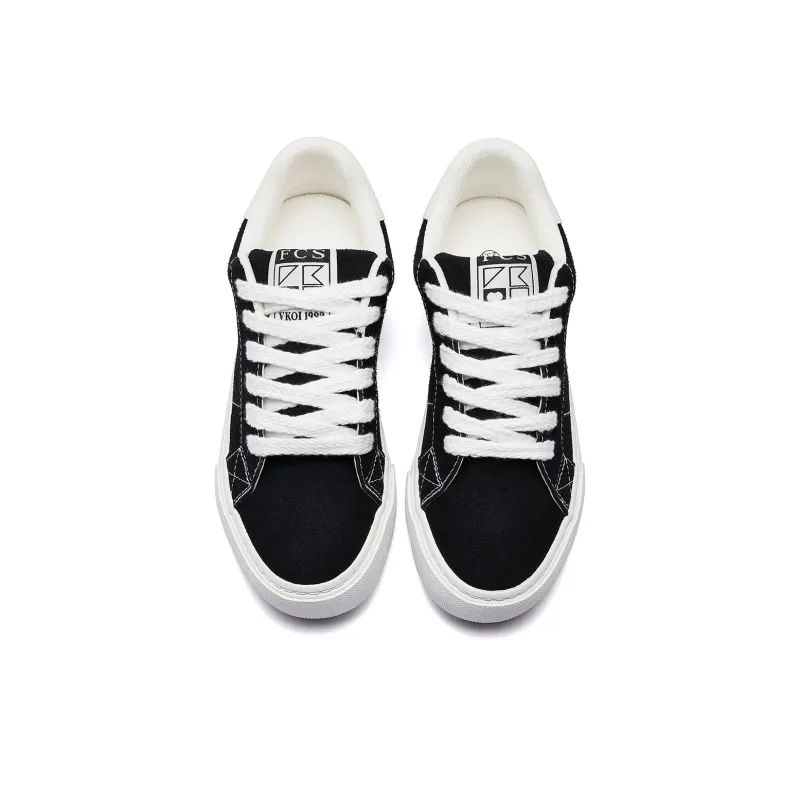 VKOI 1999 Wear resistant And Lightweight Low Top Skateboard Shoes Women's Black-4