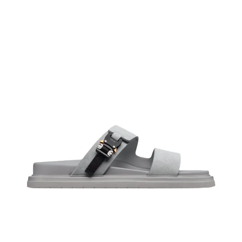 DIOR Aqua Slide Slippers Men's Gray-1