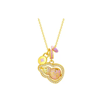 Lao Feng Xiang S925 Silver Necklaces Women's