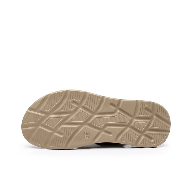 GESENLANG Beach Sandals Men Black/Brown-3