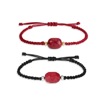 KINGFOCUS Cinnabar Bracelets Unisex