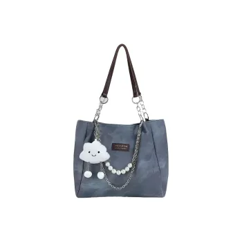 Techson PU Handbag, Shoulder Bag Regular Unisex Blue