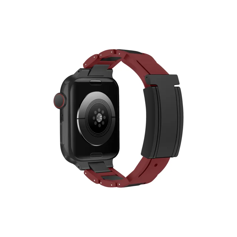 Sopi Apple Compatibility Watch Band Rubber, Stainless Steel Material-18