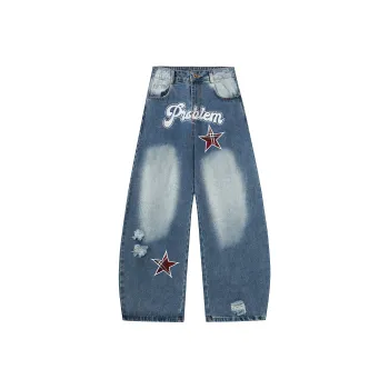 VINMUK Jeans Unisex Denim Blue