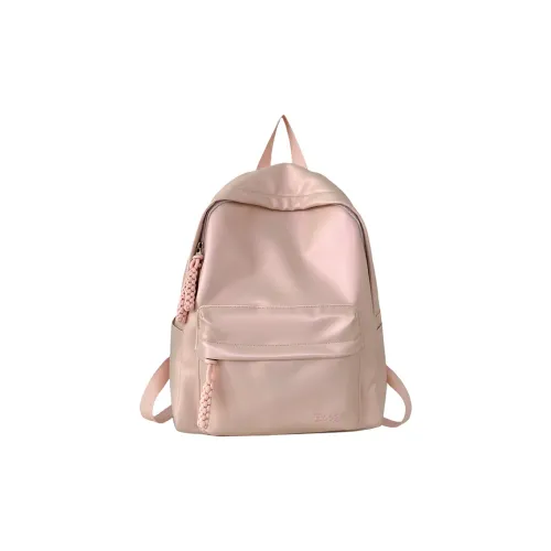 Yalu PU Backpack Unisex Pink/White/Black