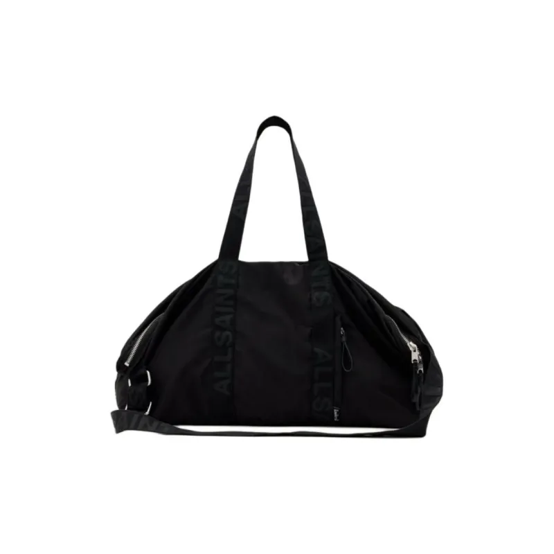 ALLSAINTS Polyester Shoulder Bag, Crossbody Bag, Handbag Men's Black-0