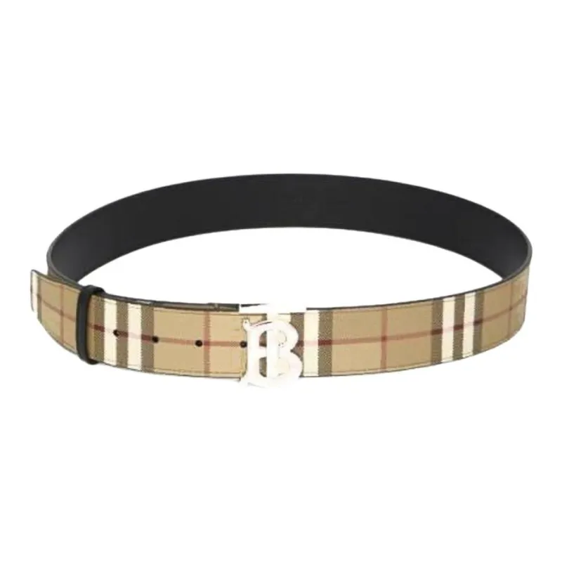 Burberry Checked Tb Buckle Belt-1