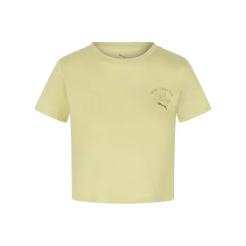 PUMA T Shirts Women's Yellow