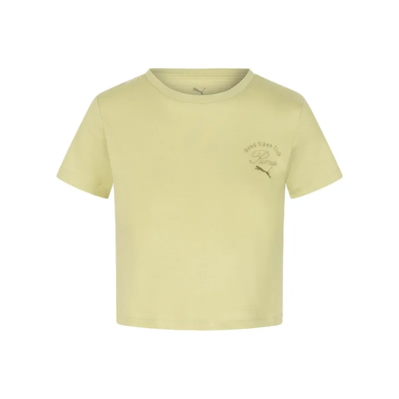 PUMA T Shirts Women's Yellow-0