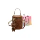 Brown with Charm-Shopping Bag