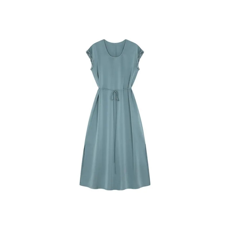 IHIMI Sleeveless Dresses Women's Glistening Blue-0