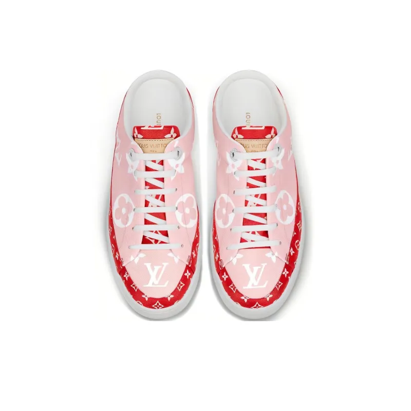 LOUIS VUITTON Frontrow Closed Toe Slippers Women's Pink-2