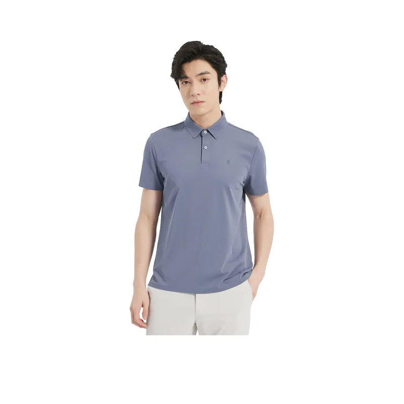 LESS IS MORE Polo Shirt Men's Light Blue-0