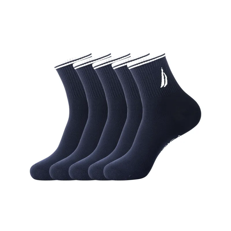 NAUTICA UNDERWEAR Mid Calf Socks Men's 5 Pack-10