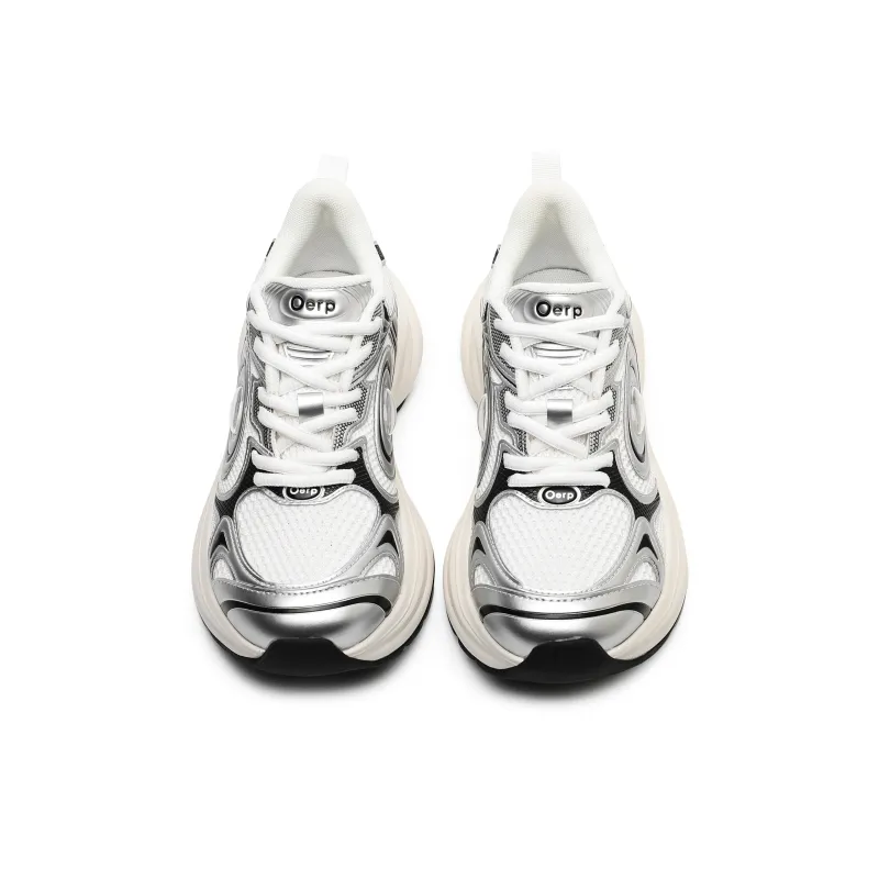 Hong Kong Meng Slip Resistant, Abrasion Resistant, Breathable Low Top Chunky Sneakers Unisex-8