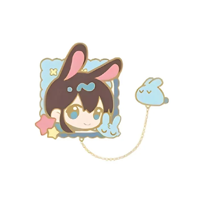 MINISO x Arknights Amiya, Able, Aqua Moon, Yu, Eyjafjalla Velvet Dream Fantasy Conference Badges-0