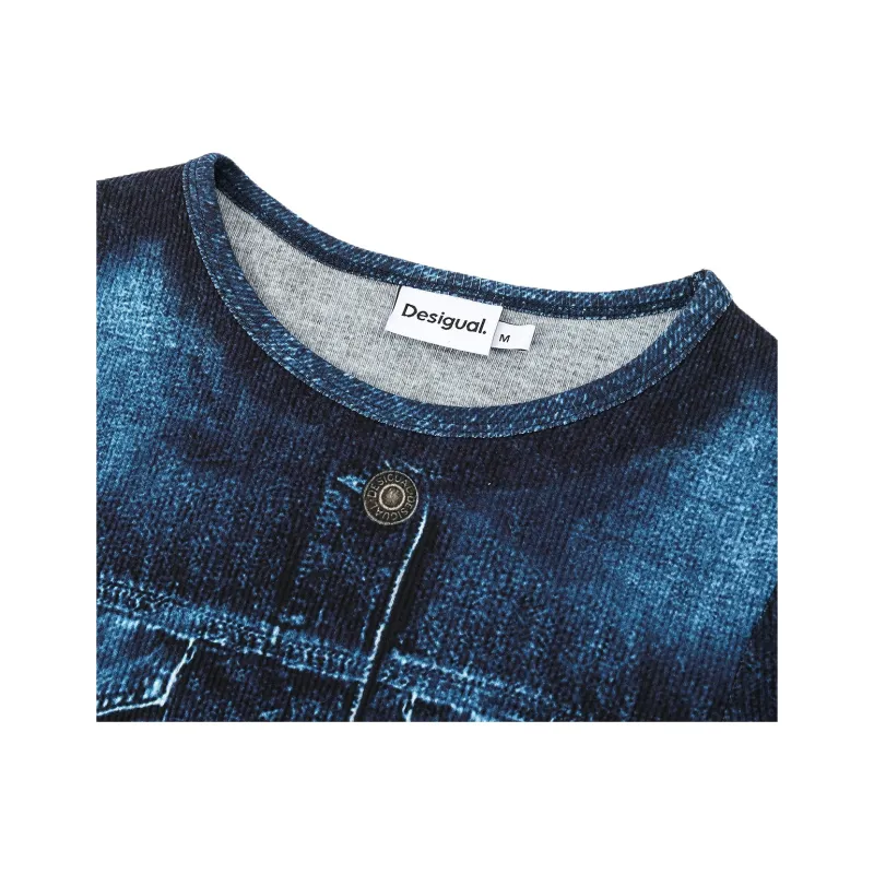 Desigual T Shirts Women's Gentian Blue-6
