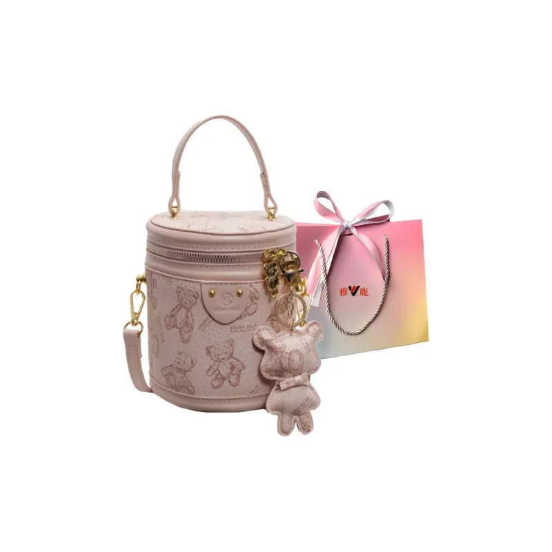 Yalu PU Shoulder Bag, Crossbody Bag, Handbag Women's Black/Ecru/Brown/Pink-21