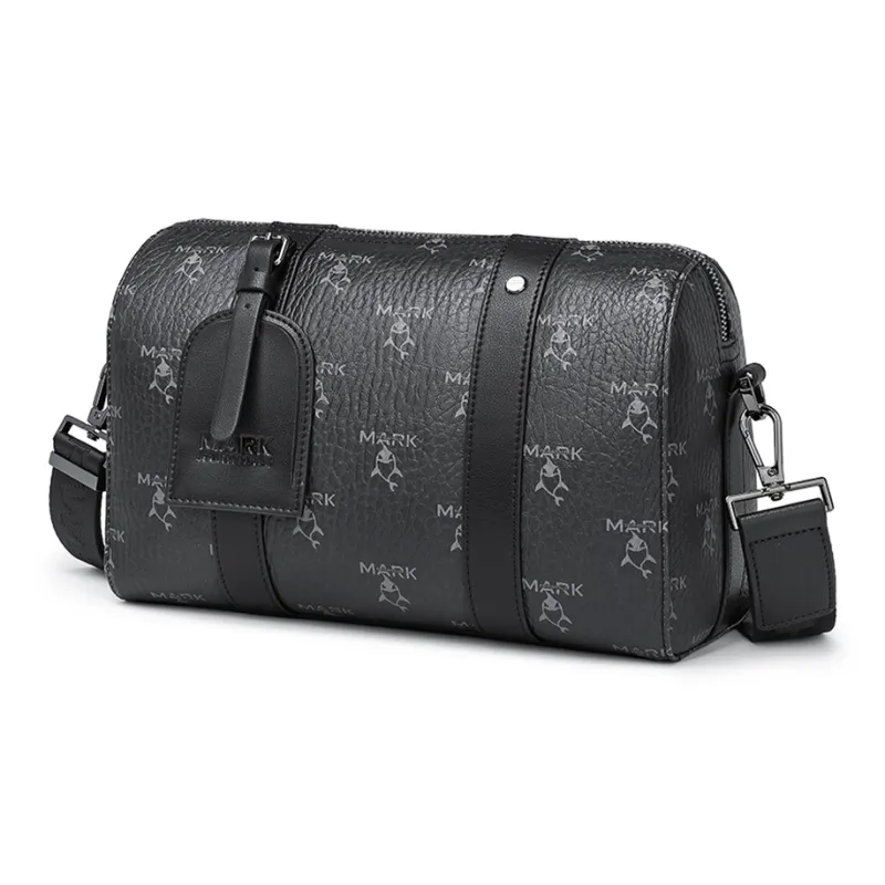 FAIRWHALE PVC Shoulder Bag, Crossbody Bag Regular Unisex Black-1