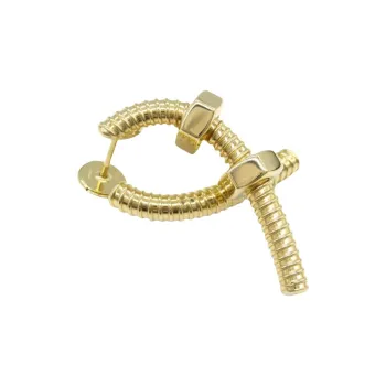 Cartier 2010s 18K Yellow Gold Écrou De Cartier Single Earring