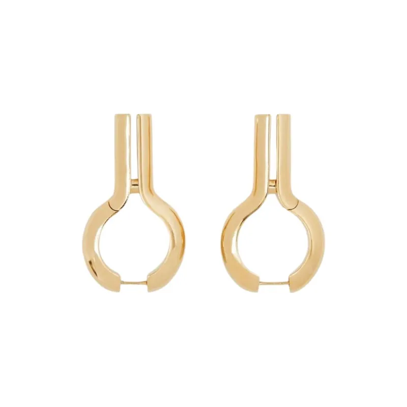 Burberry Gold Plated Earrings Women's Gold-0