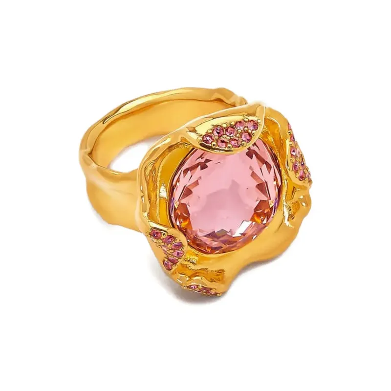 Oscar De La Renta Crystal Nest Ring-1