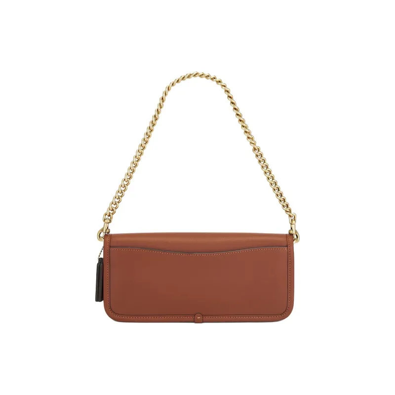 COACH OriginalsDinky Leather Shoulder Bag Regular Women's Red Brown-3
