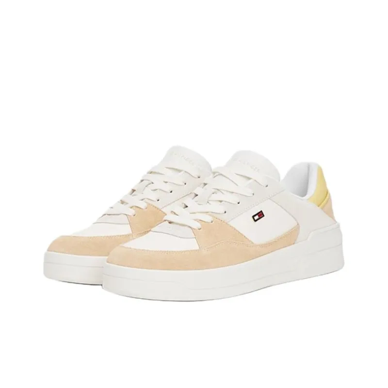 Tommy Hilfiger Trainers Low Top Skateboard Shoes Women's White-2