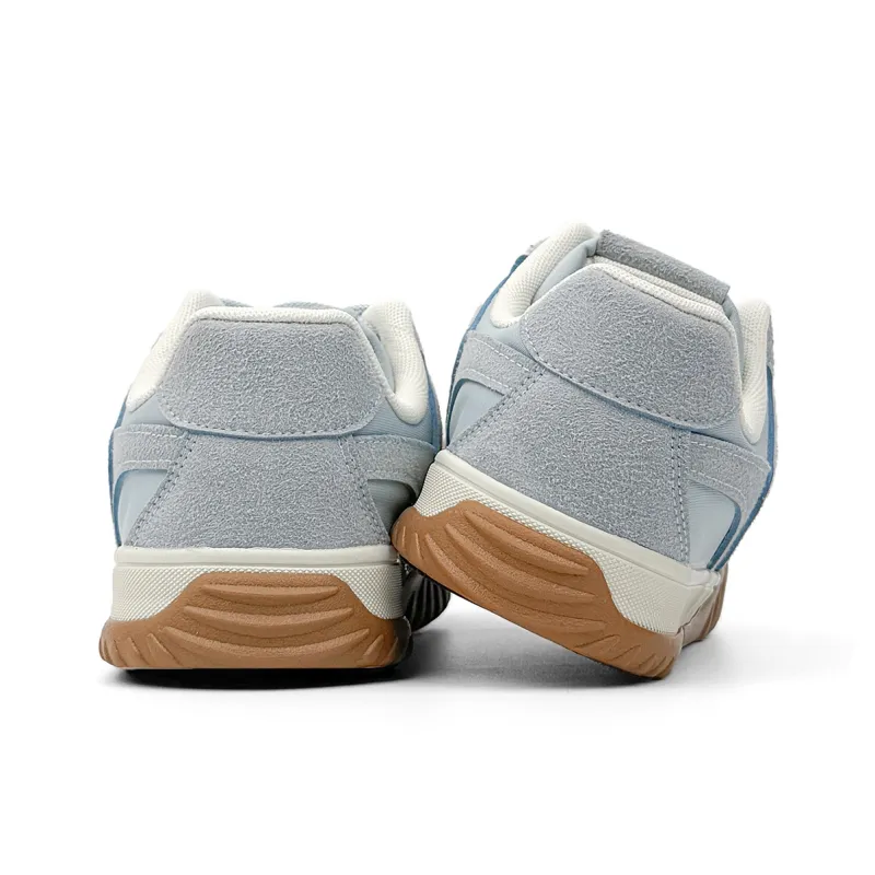 Mengsai Cushioning, Wear Resistant Low Top Skateboard Shoes Men's Light Blue-2