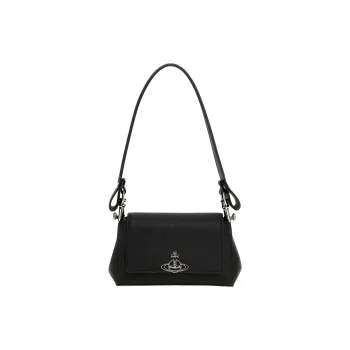 Vivienne Westwood HAZEL Polyurethane Shoulder Bag Trumpets Women's Black