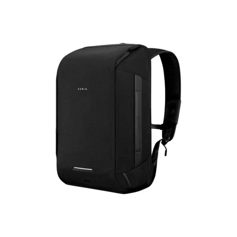 KORIN Polyester Backpack Unisex Black-0