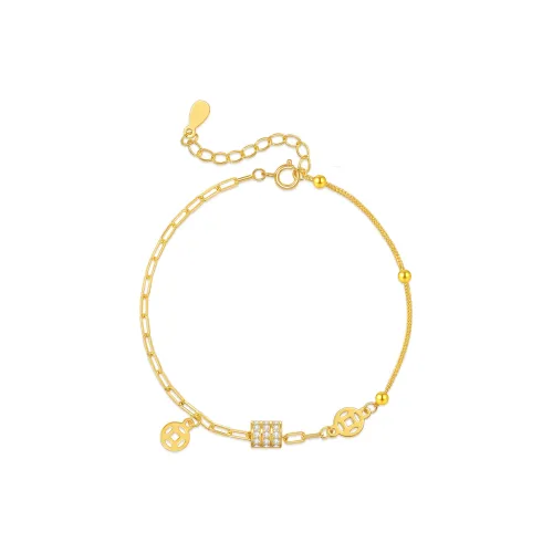 Love Link 925 Sterling Silver Bracelets Women's